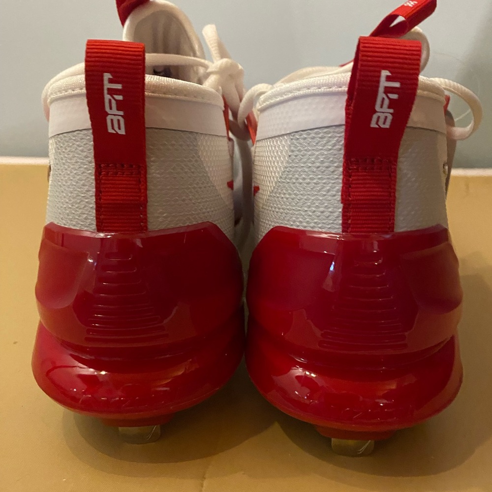 Nike Men’s 7 Force Zoom Trout 9 Elite Baseball Cleats Red/White FB2906-101 NEW - Picture 6 of 7